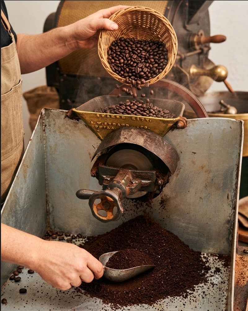 Molienda y prensado del cacao